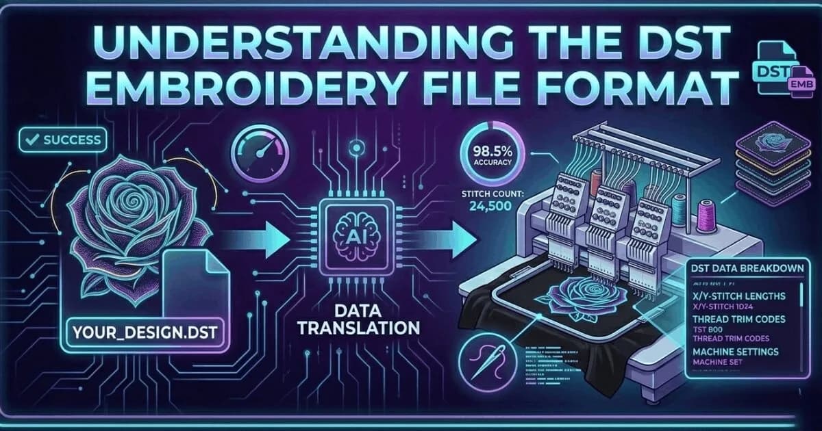 What Is a DST File? The Commercial Embroidery Format Explained