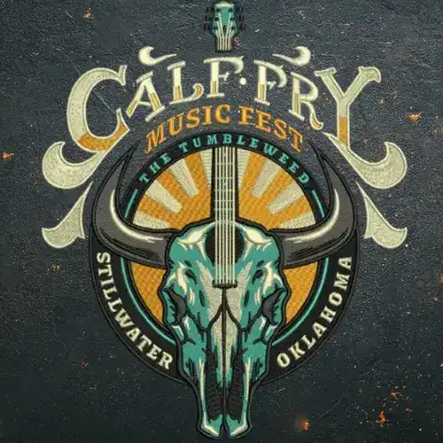 Calf Fry typography vector