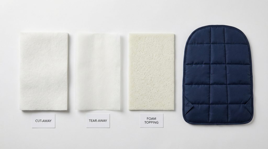 cut away stabilizer for backpack embroidery puckering fix