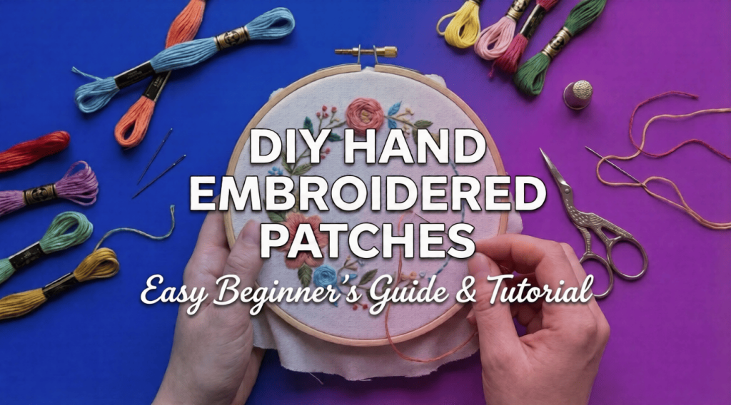 How To Make A Hand Embroidered Patch Easy DIY Guide for Beginners