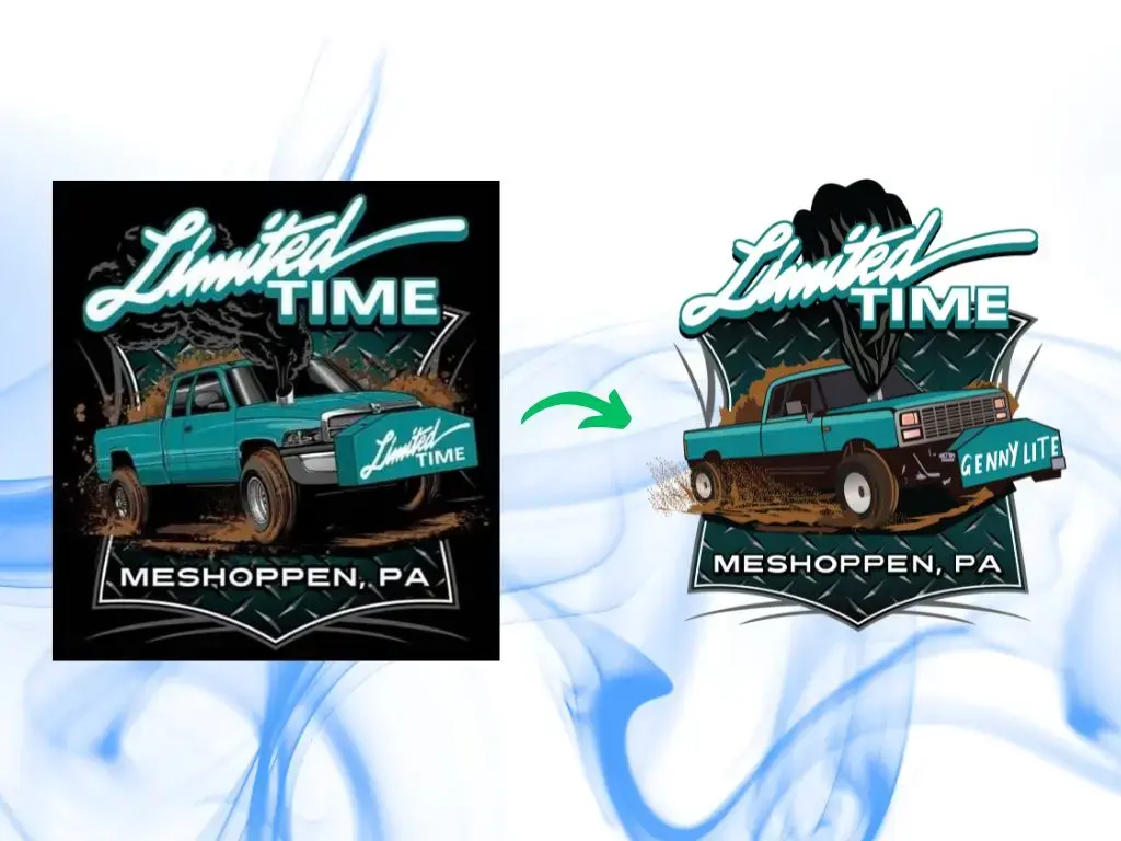 Raster to vector logo conversion