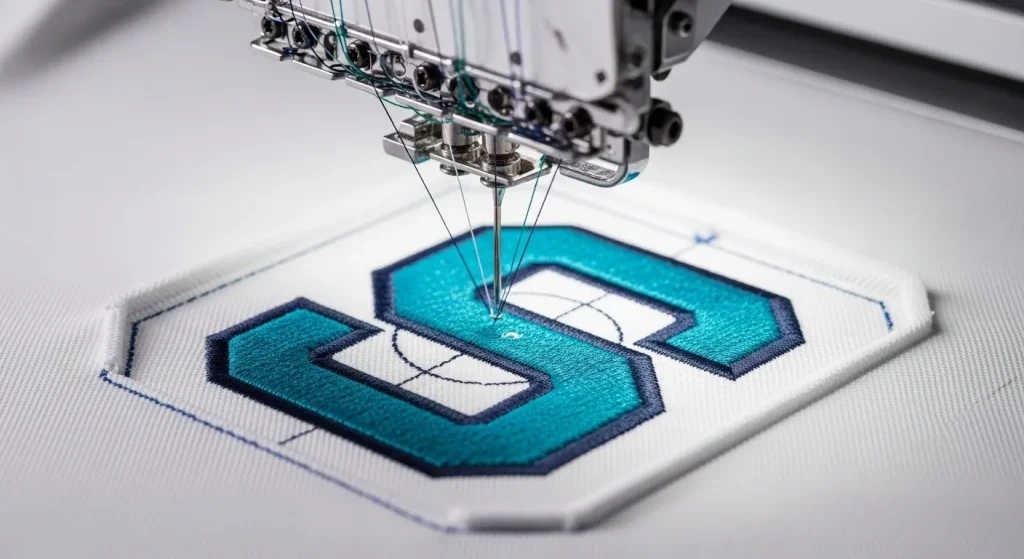 Embroidery sizing issues after running a design on a white polo shirt