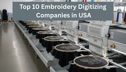 Top ranked embroidery digitizing companies in the USA featuring Sassy Digitizing.