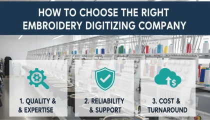 Comparison of manual versus auto-digitizing quality when you choose embroidery digitizing company partners.