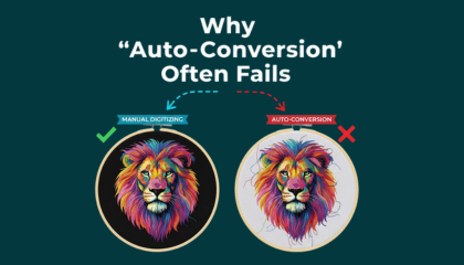 A professional Pfaff embroidery machine stitching a complex logo on high-quality fabric.