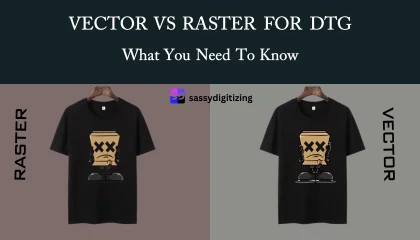 Comprehensive comparison of vector and raster files for high-end DTG garment printing.