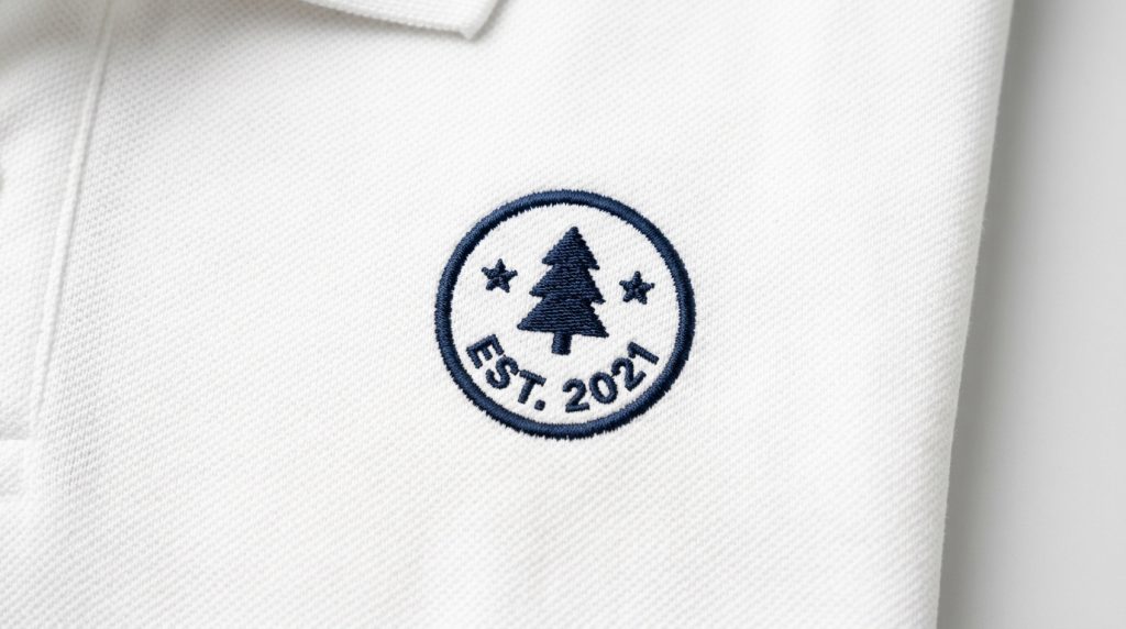 clean embroidery result after fixing tiny stitch issues