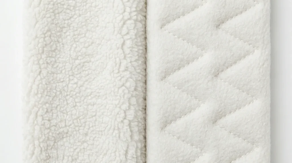 knockdown tackdown stitch embroidery flattening fleece surface