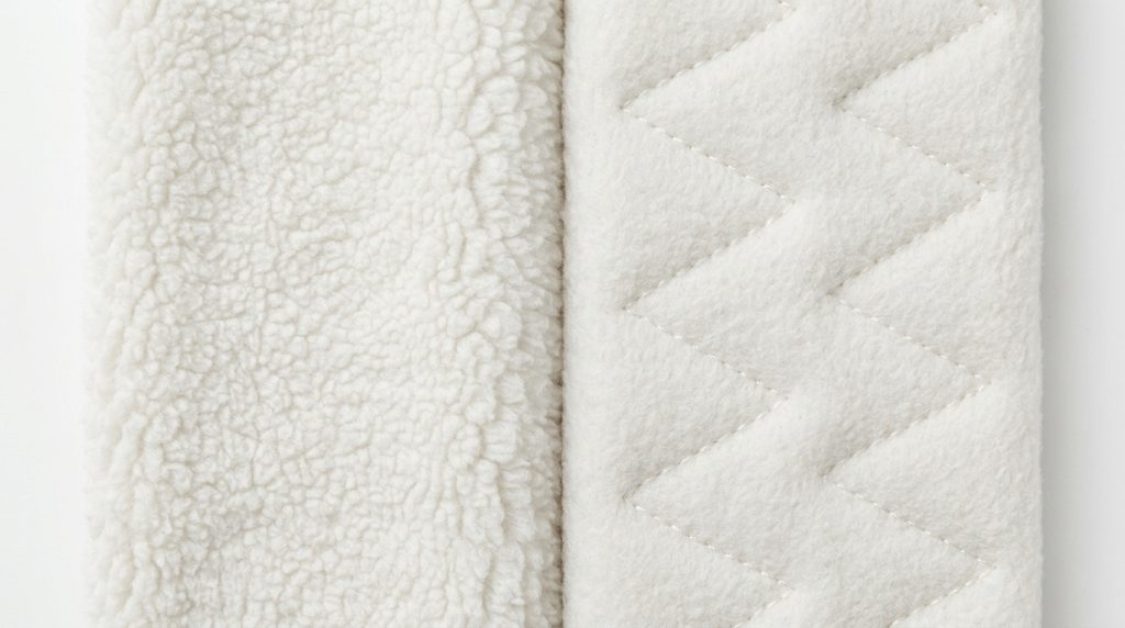 knockdown tackdown stitch embroidery flattening fleece surface