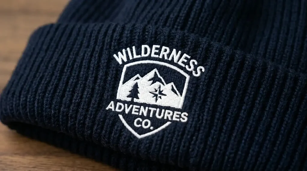 fixing fabric showing through white embroidery on beanies with proper underlay