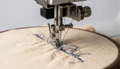 jump stitches in embroidery caused by incorrect thread tension on machine