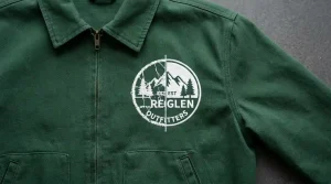How to fix gaps in embroidery fill stitches stopping fabric showing through on forest green jacket